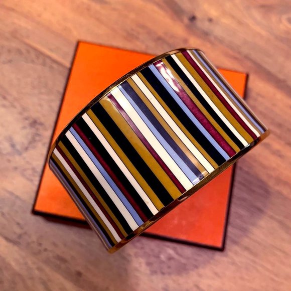SOLD 🧡Hermes Extra Wide Carioca Bangle - Picture 1 of 4